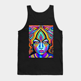 Catgirl DMTfied (16) - Trippy Psychedelic Art Tank Top